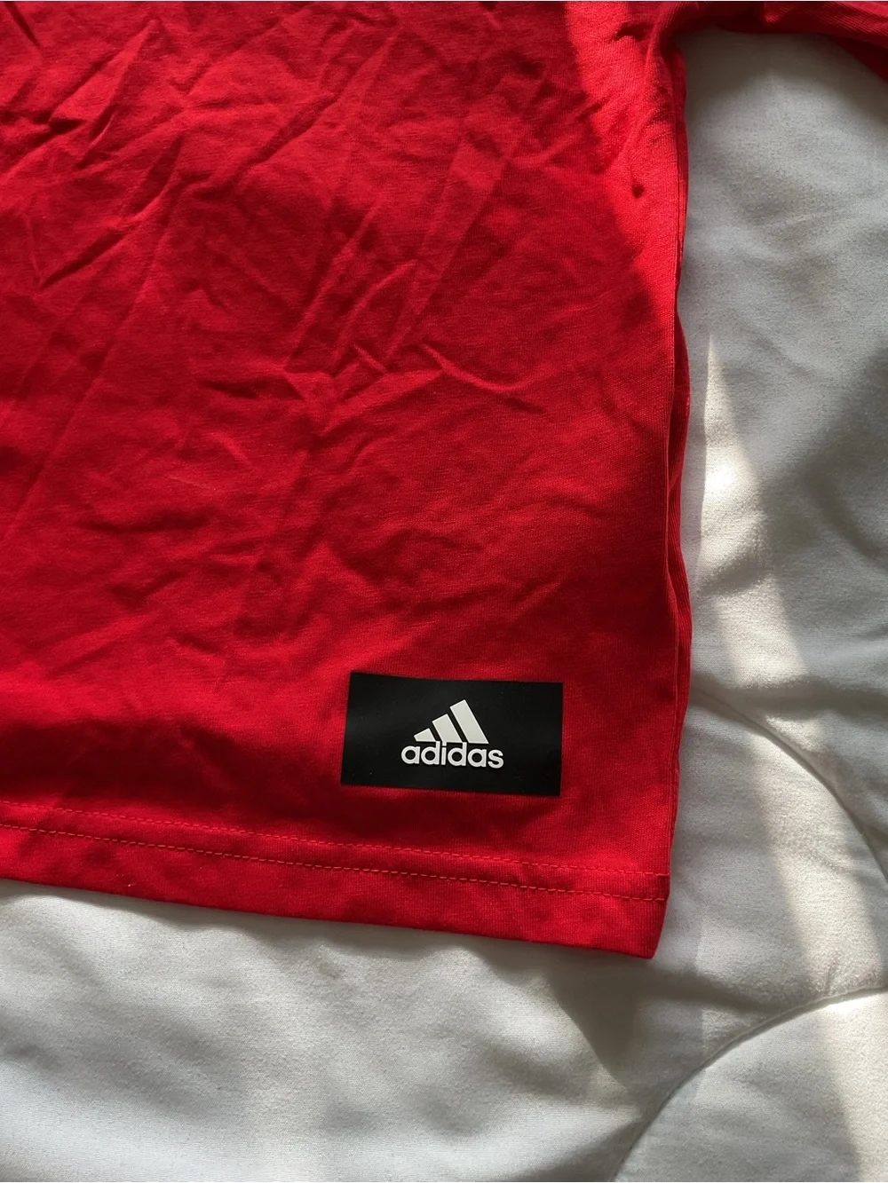 adidas Men’s Red Short Sleeve Crew Tee